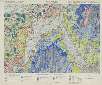 Feuille de Grenoble 50 x 60 cm, 1/50 000