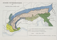 Divisions phytogéographiques proposées pour la chaine alpine (Figure 4)