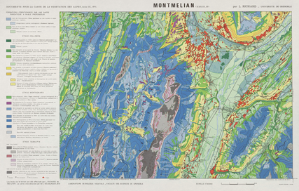 Feuille de Montmélian 45 x 72 cm, 1/50 000