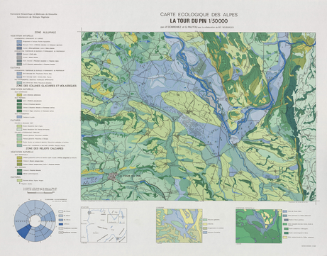 Feuille de La Tour-du-Pin 61 x 78 cm, 1/50 000