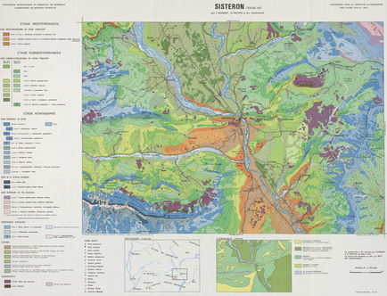 Feuille de Sisteron - Echelle 1/50 000 - Gobert, J.; Pautou, G., collaboration de Neuburger, M.-C. , 